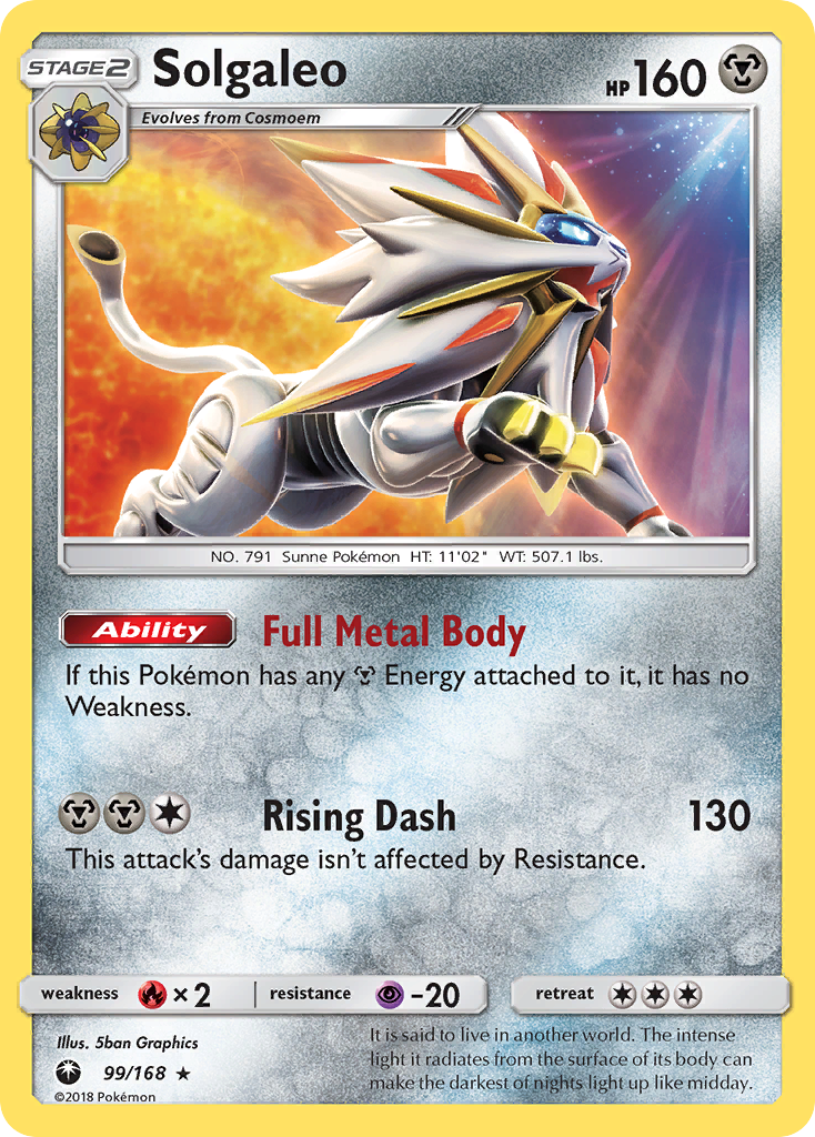 Solgaleo (99/168) [Sun & Moon: Celestial Storm] - Destination Retro