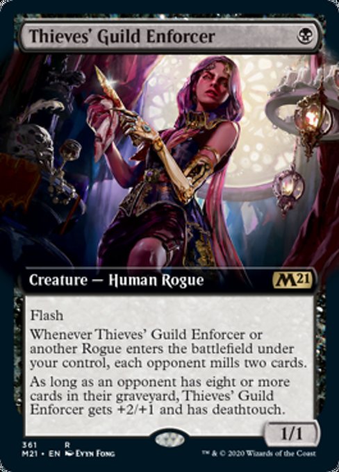 Thieves' Guild Enforcer (Extended Art) [Core Set 2021] - Destination Retro