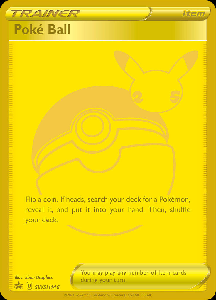 Poke Ball (SWSH146) (Celebrations) [Sword & Shield: Black Star Promos] - Destination Retro