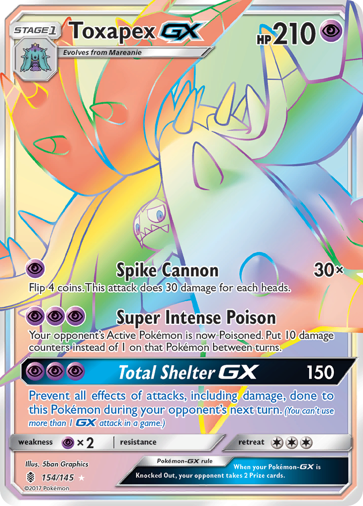 Toxapex GX (154/145) [Sun & Moon: Guardians Rising] - Destination Retro