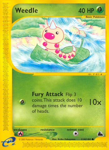 Weedle (114/144) [Skyridge] - Destination Retro