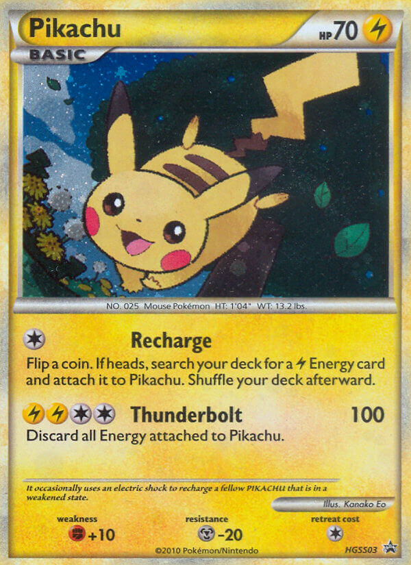 Pikachu (HGSS03) [HeartGold & SoulSilver: Black Star Promos] - Destination Retro
