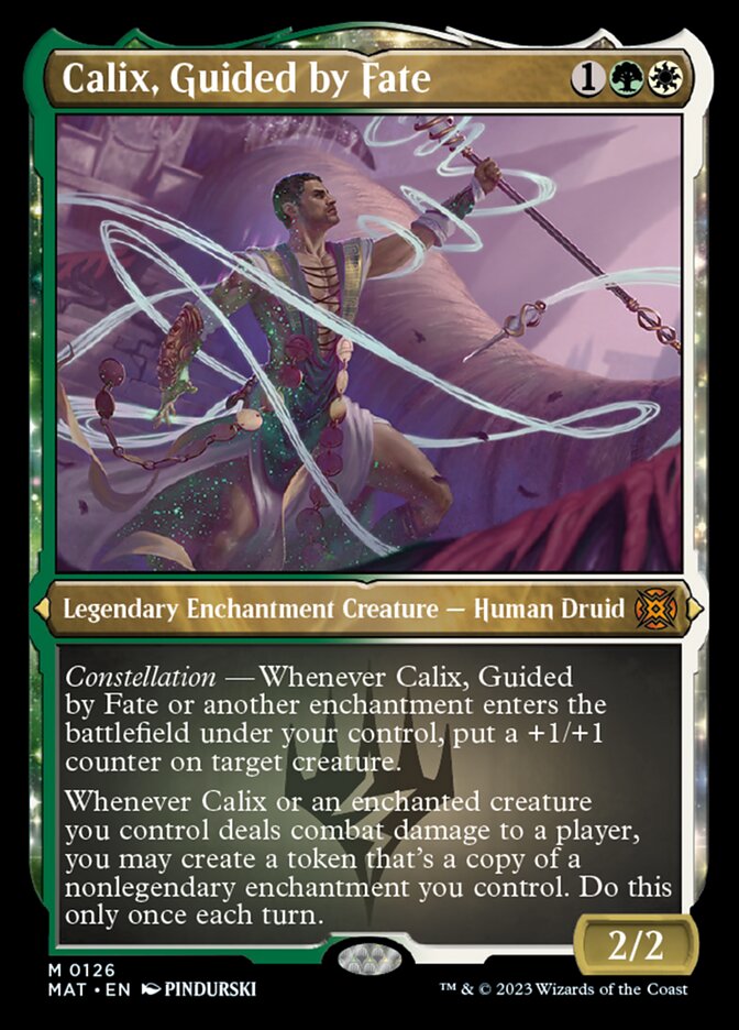 Calix, Guided by Fate (Foil Etched) [March of the Machine: The Aftermath] - Destination Retro
