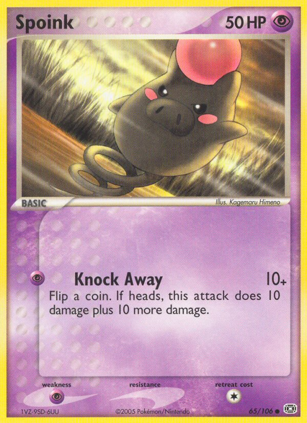Spoink (65/106) [EX: Emerald] - Destination Retro