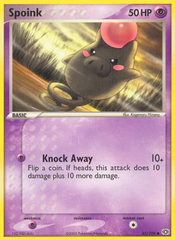 Spoink (65/106) [EX: Emerald] - Destination Retro