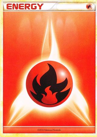 Fire Energy (2010 Unnumbered HGSS Style Non Holo) [League & Championship Cards] - Destination Retro