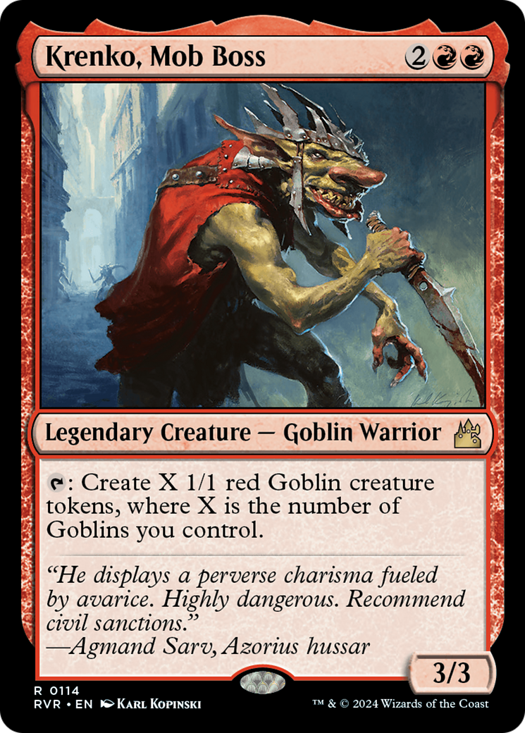 Krenko, Mob Boss [Ravnica Remastered] - Destination Retro
