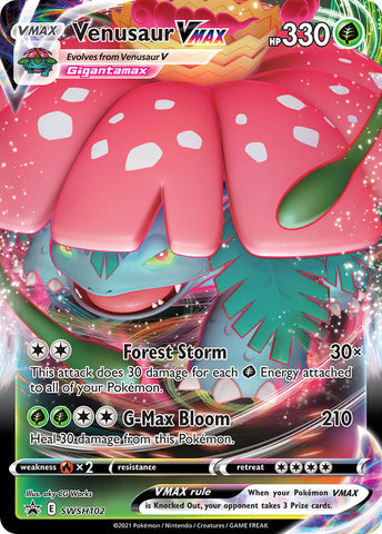Venusaur VMAX (SWSH102) (Oversized) [Jumbo Cards] - Destination Retro