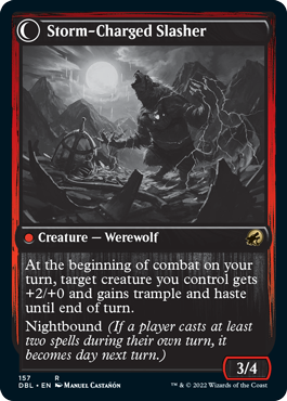 Reckless Stormseeker // Storm-Charged Slasher [Innistrad: Double Feature] - Destination Retro