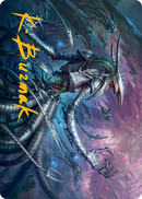 Jin-Gitaxias Art Card (Gold-Stamped Signature) [March of the Machine Art Series] - Destination Retro