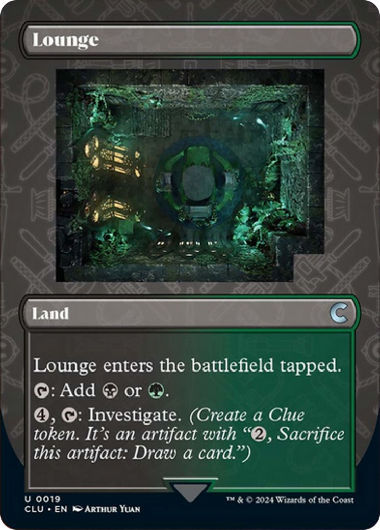 Lounge (Borderless) [Ravnica: Clue Edition] - Destination Retro