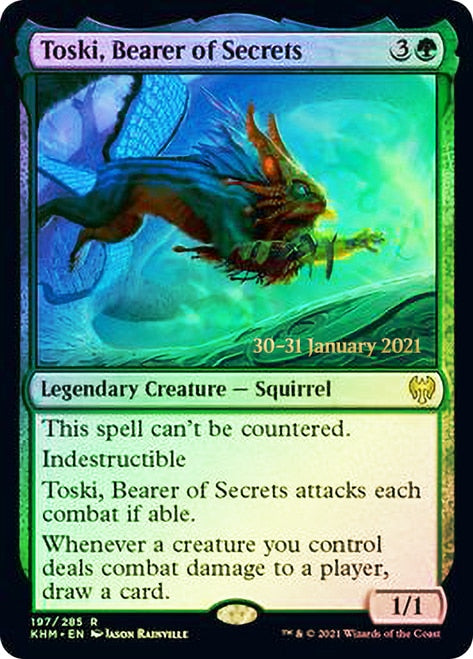 Toski, Bearer of Secrets  [Kaldheim Prerelease Promos] - Destination Retro