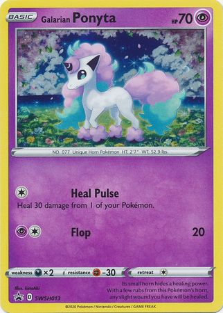 Galarian Ponyta (SWSH013) [Sword & Shield: Black Star Promos] - Destination Retro