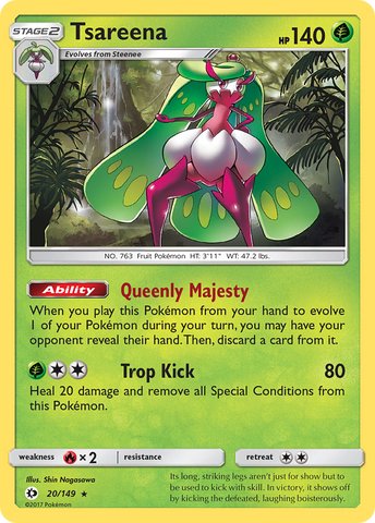 Tsareena (20/149) [Sun & Moon: Base Set] - Destination Retro