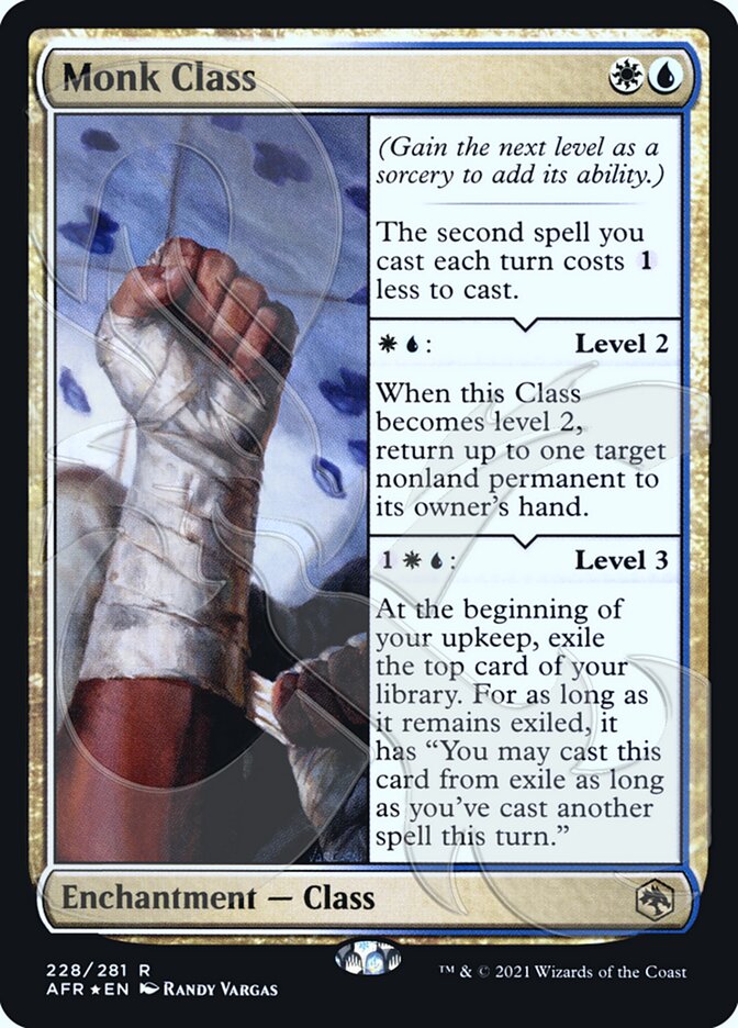 Monk Class (Ampersand Promo) [Dungeons & Dragons: Adventures in the Forgotten Realms Promos] - Destination Retro