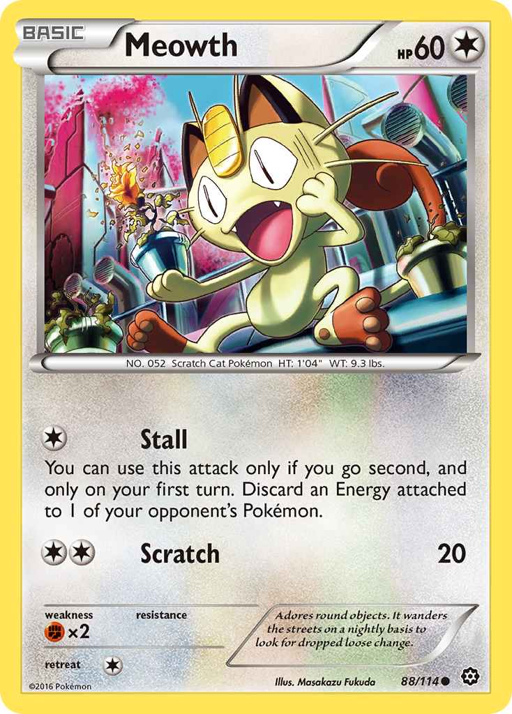Meowth (88/114) [XY: Steam Siege] - Destination Retro