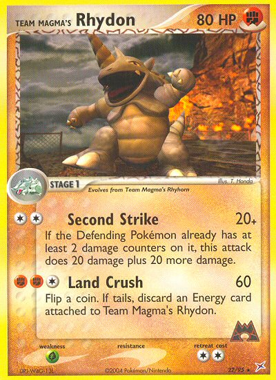 Team Magma's Rhydon (22/95) [EX: Team Magma vs Team Aqua] - Destination Retro
