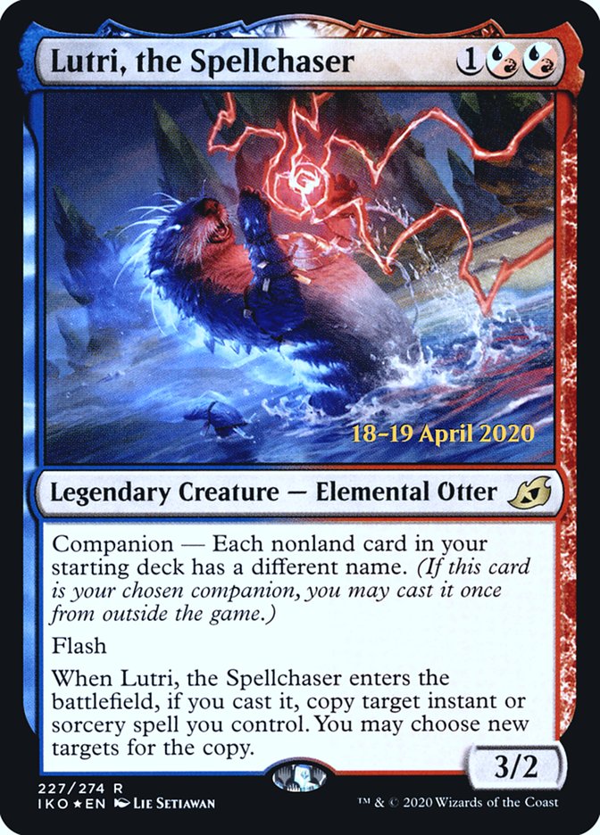 Lutri, the Spellchaser  [Ikoria: Lair of Behemoths Prerelease Promos] - Destination Retro