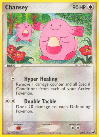 Chansey (20/115) [EX: Unseen Forces] - Destination Retro