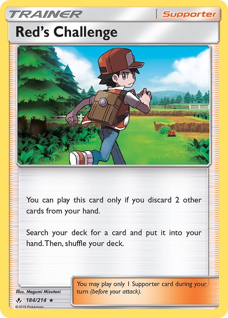 Red's Challenge (SM Unbroken Bonds) (184/214) [Theme Deck Exclusives] - Destination Retro