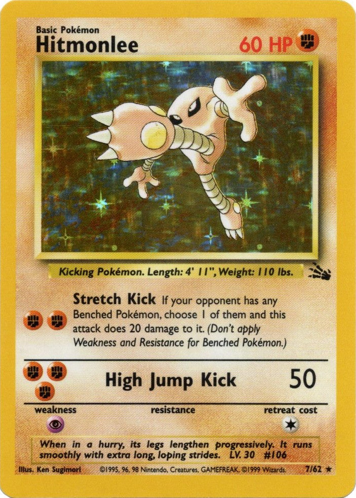 Hitmonlee (7/62) [Fossil Unlimited] - Destination Retro