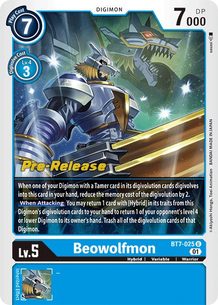 Beowolfmon [BT7-025] [Next Adventure Pre-Release Cards] - Destination Retro