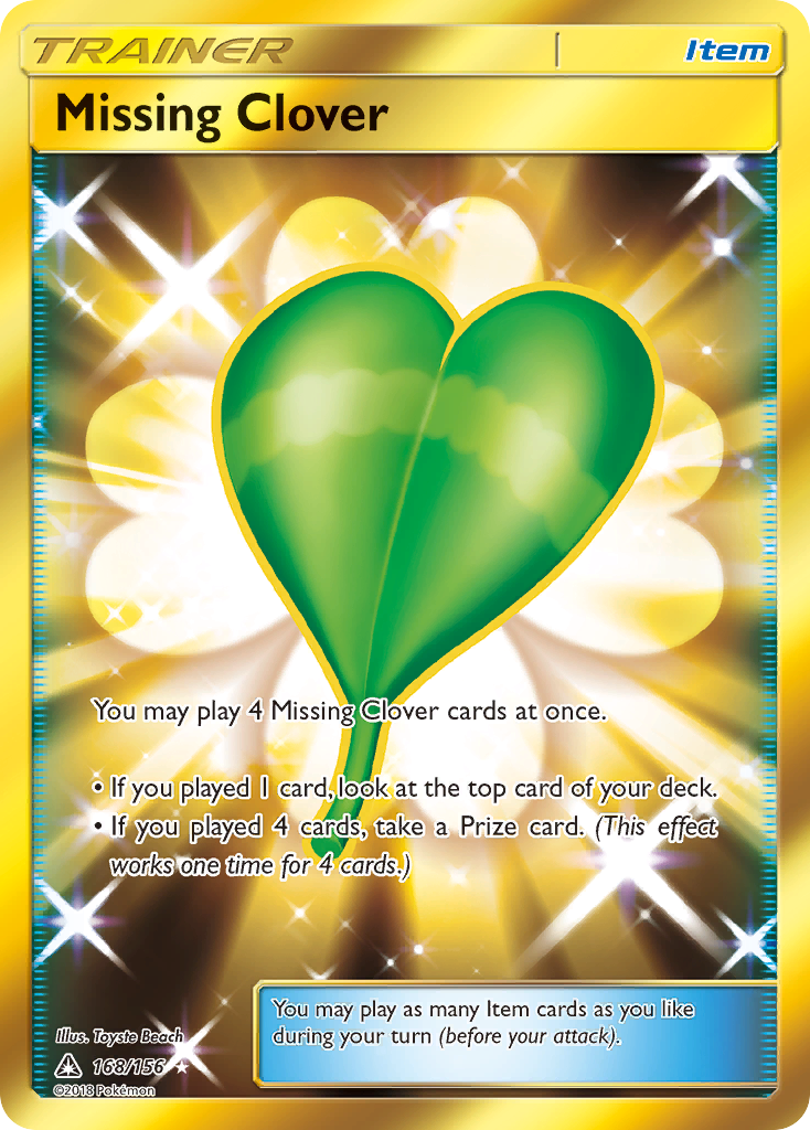 Missing Clover (168/156) [Sun & Moon: Ultra Prism] - Destination Retro