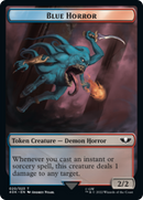 Spawn // Blue Horror (Surge Foil) [Universes Beyond: Warhammer 40,000 Tokens] - Destination Retro