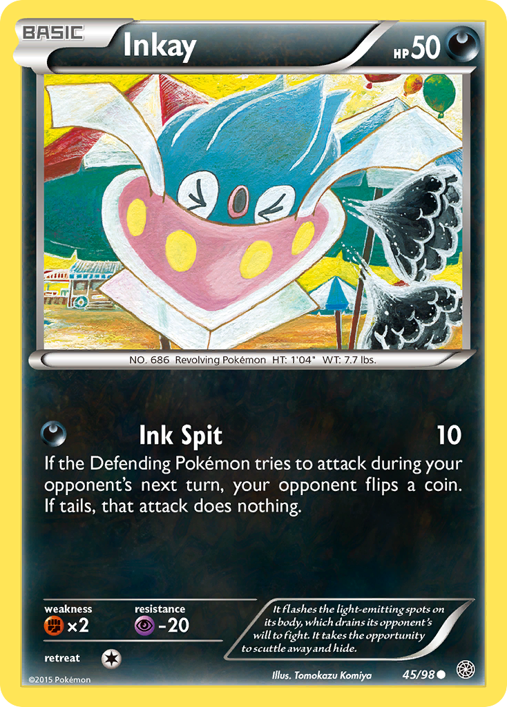 Inkay (45/98) [XY: Ancient Origins] - Destination Retro