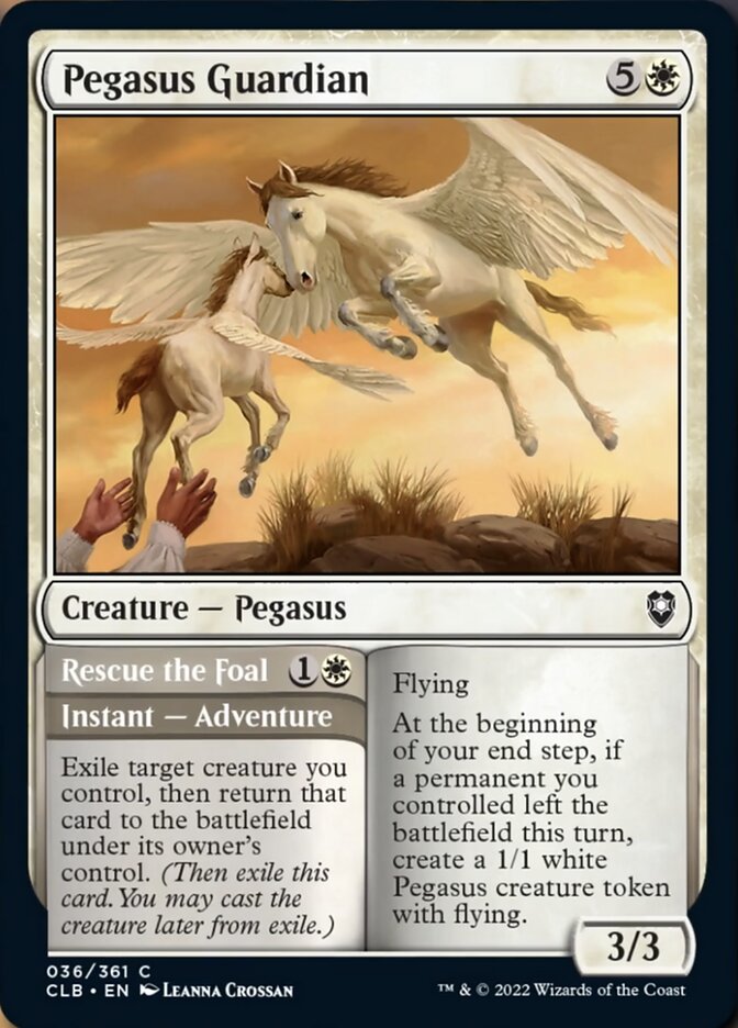 Pegasus Guardian // Rescue the Foal [Commander Legends: Battle for Baldur's Gate] - Destination Retro