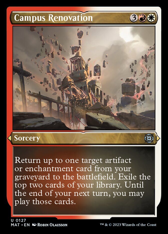 Campus Renovation (Foil Etched) [March of the Machine: The Aftermath] - Destination Retro