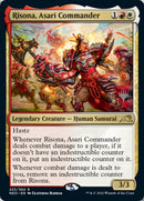 Risona, Asari Commander (Promo Pack) [Kamigawa: Neon Dynasty Promos] - Destination Retro