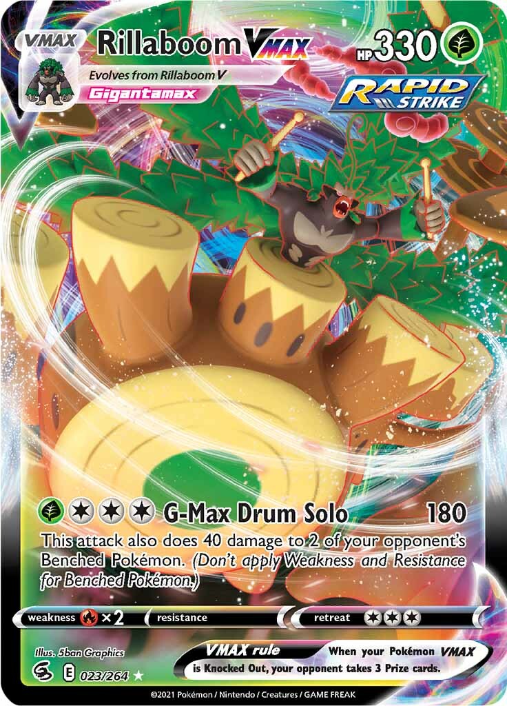 Rillaboom VMAX (023/264) [Sword & Shield: Fusion Strike] - Destination Retro