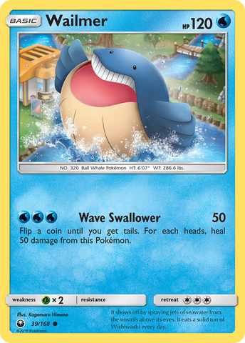 Wailmer (39/168) [Sun & Moon: Celestial Storm] - Destination Retro