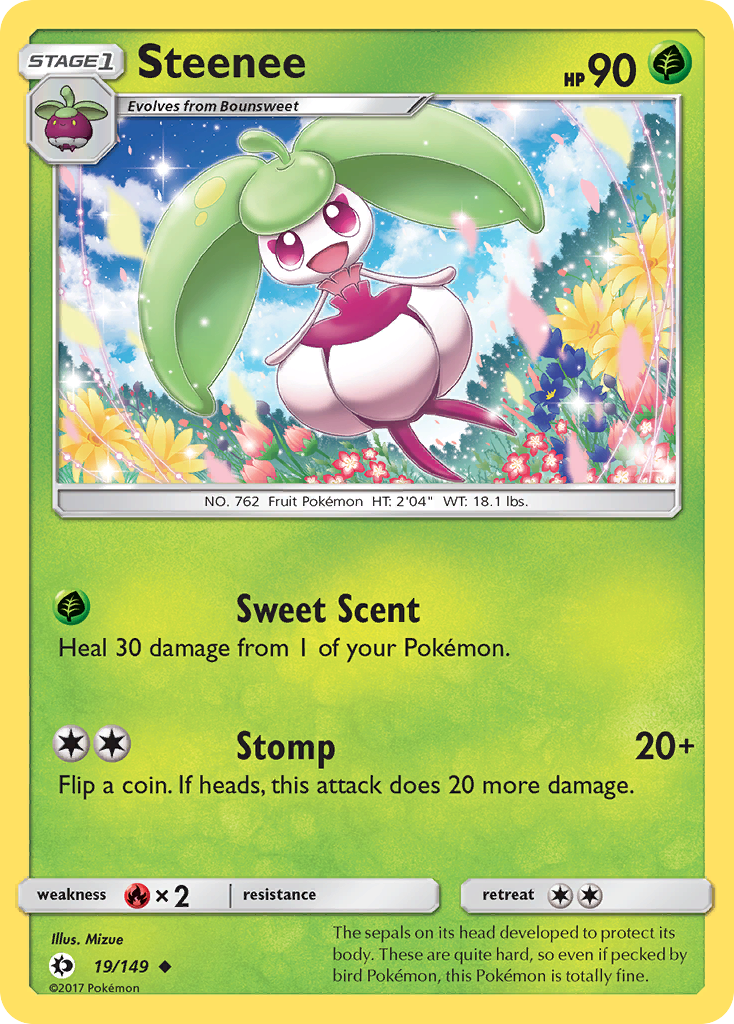 Steenee (19/149) [Sun & Moon: Base Set] - Destination Retro