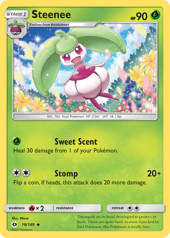 Steenee (19/149) [Sun & Moon: Base Set] - Destination Retro