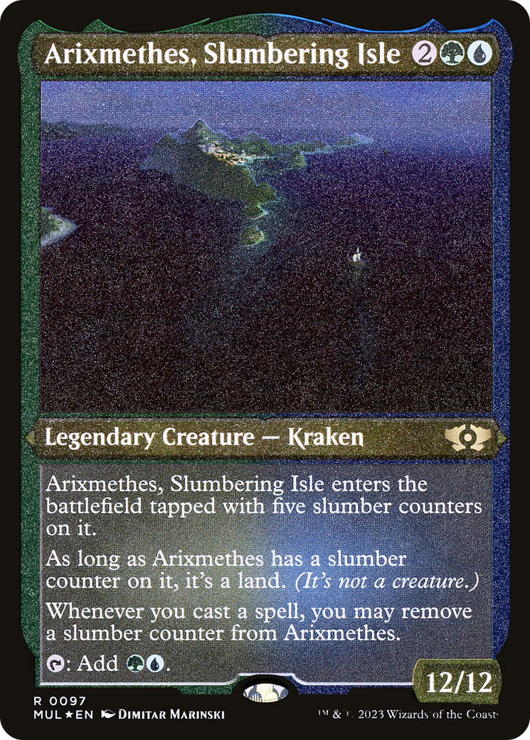 Arixmethes, Slumbering Isle (Foil Etched) [Multiverse Legends] - Destination Retro