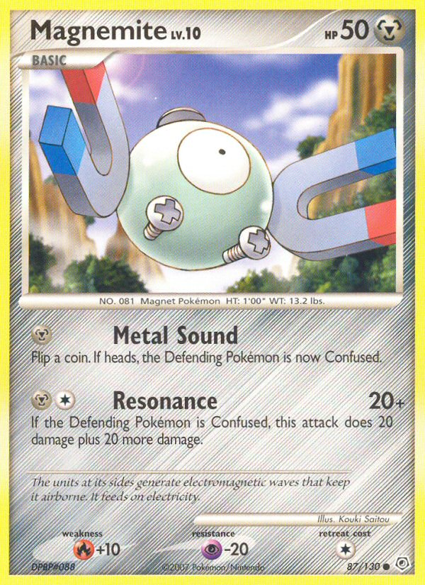 Magnemite (87/130) [Diamond & Pearl: Base Set] - Destination Retro