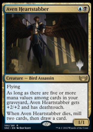 Aven Heartstabber (Promo Pack) [Streets of New Capenna Promos] - Destination Retro