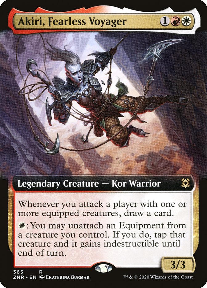 Akiri, Fearless Voyager (Extended Art) [Zendikar Rising] - Destination Retro
