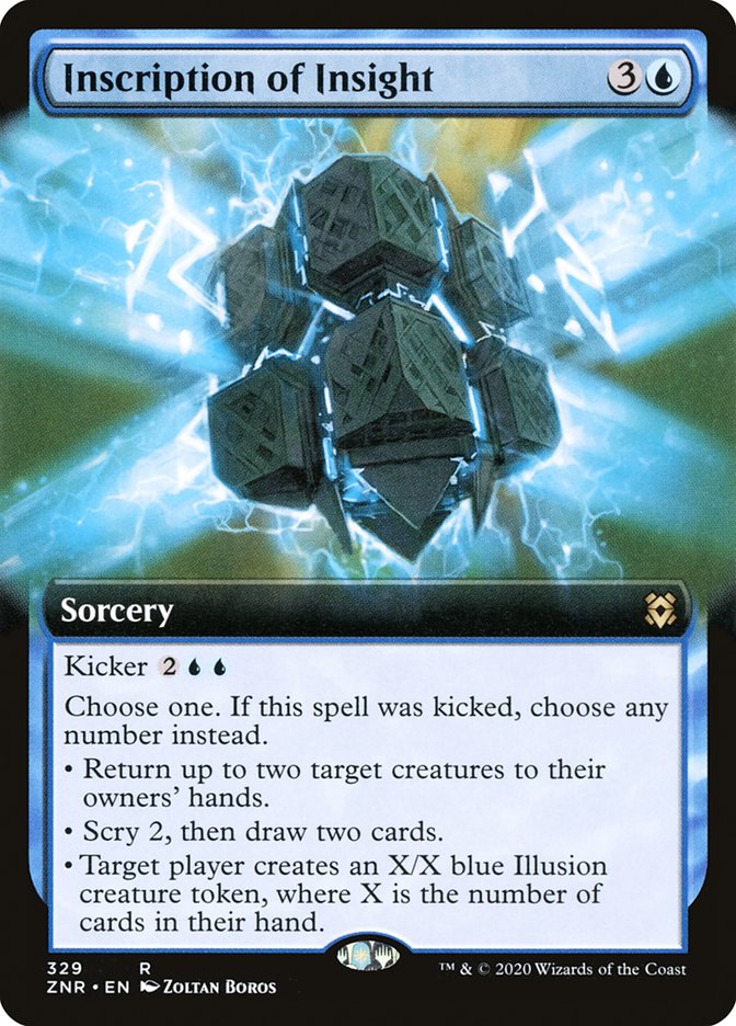 Inscription of Insight (Extended Art) [Zendikar Rising] - Destination Retro