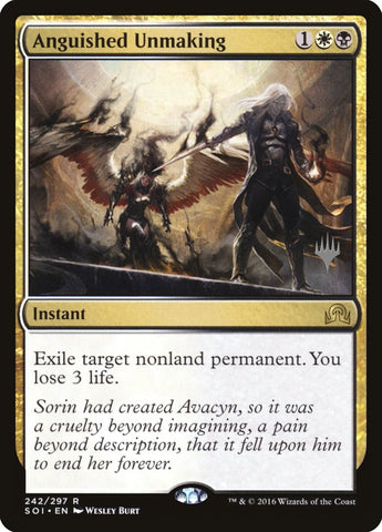 Anguished Unmaking (Promo Pack) [Shadows over Innistrad Promos] - Destination Retro