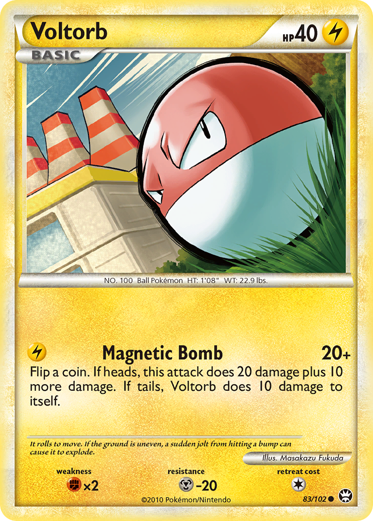 Voltorb (83/102) [HeartGold & SoulSilver: Triumphant] - Destination Retro