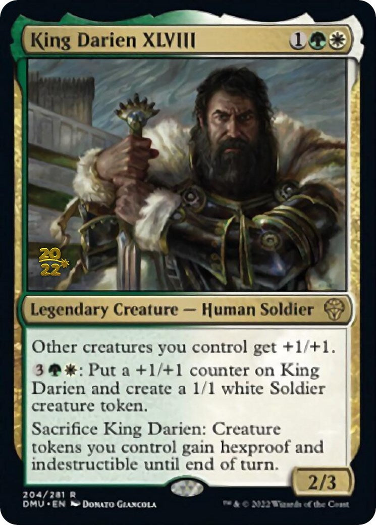 King Darien XLVIII [Dominaria United Prerelease Promos] - Destination Retro