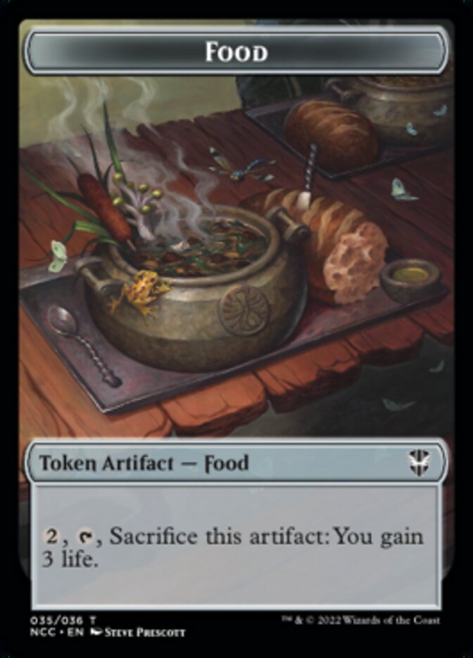 Food // Citizen Double-sided Token [Streets of New Capenna Commander Tokens] - Destination Retro