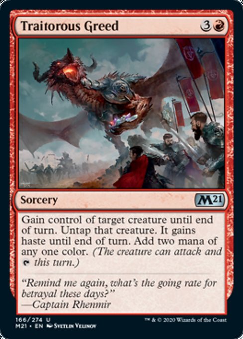 Traitorous Greed [Core Set 2021] - Destination Retro