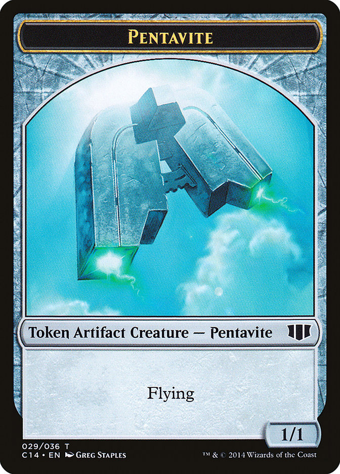 Myr // Pentavite Double-sided Token [Commander 2014 Tokens] - Destination Retro