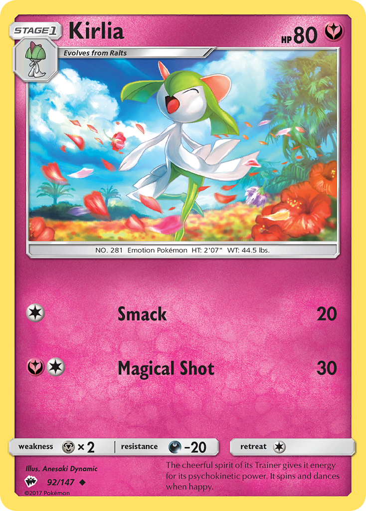 Kirlia (92/147) [Sun & Moon: Burning Shadows] - Destination Retro