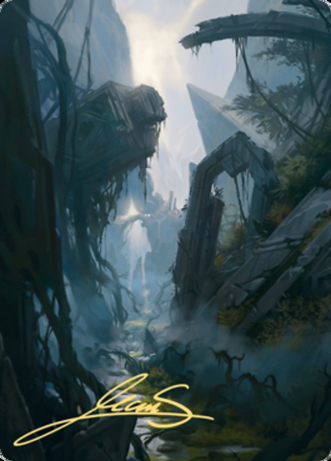 Swamp 2 Art Card (Gold-Stamped Signature) [Zendikar Rising Art Series] - Destination Retro