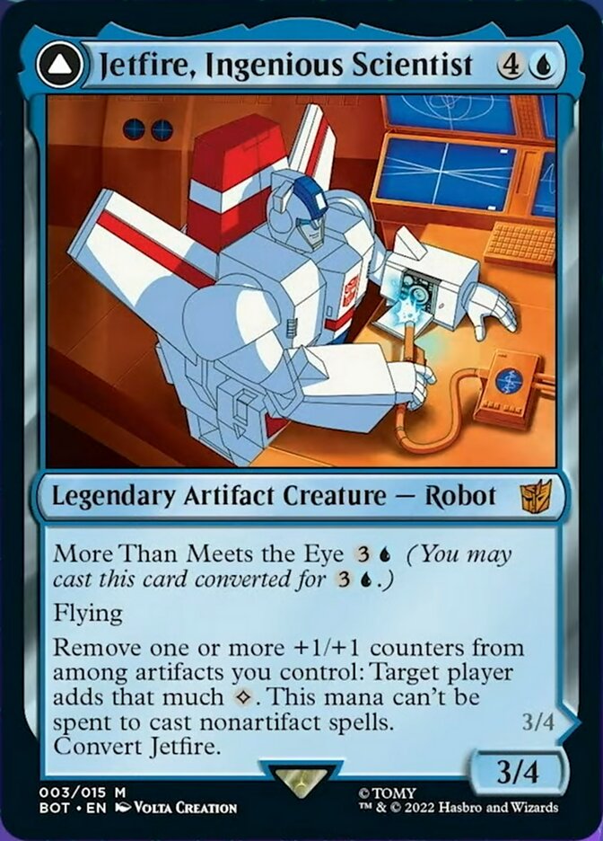 Jetfire, Ingenious Scientist // Jetfire, Air Guardian [Universes Beyond: Transformers] - Destination Retro